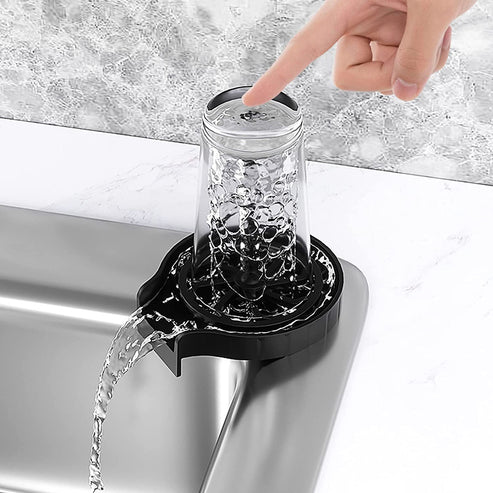 Cup Washer Sink Bar Glass Kitchen Water Attachment Faucet Cup Rinser