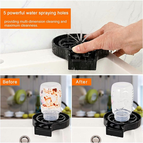 Cup Washer Sink Bar Glass Kitchen Water Attachment Faucet Cup Rinser