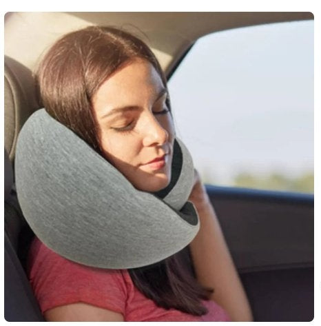 Travel Pillow – Ergonomic Neck Support Cushion for Flights, Cars & Office