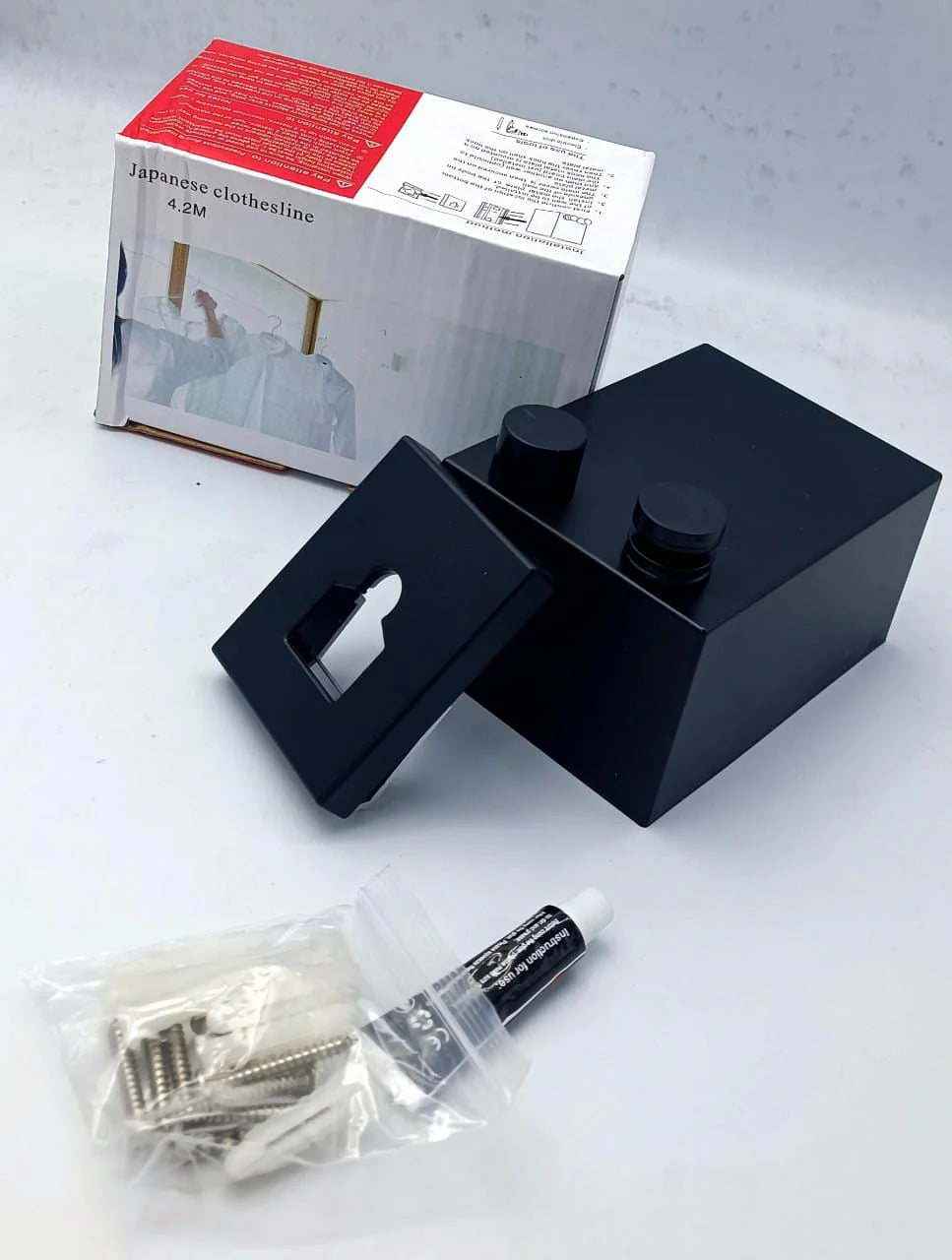 Heavy-Duty Telescopic Clothesline – Adjustable Drying Rope for Small Spaces